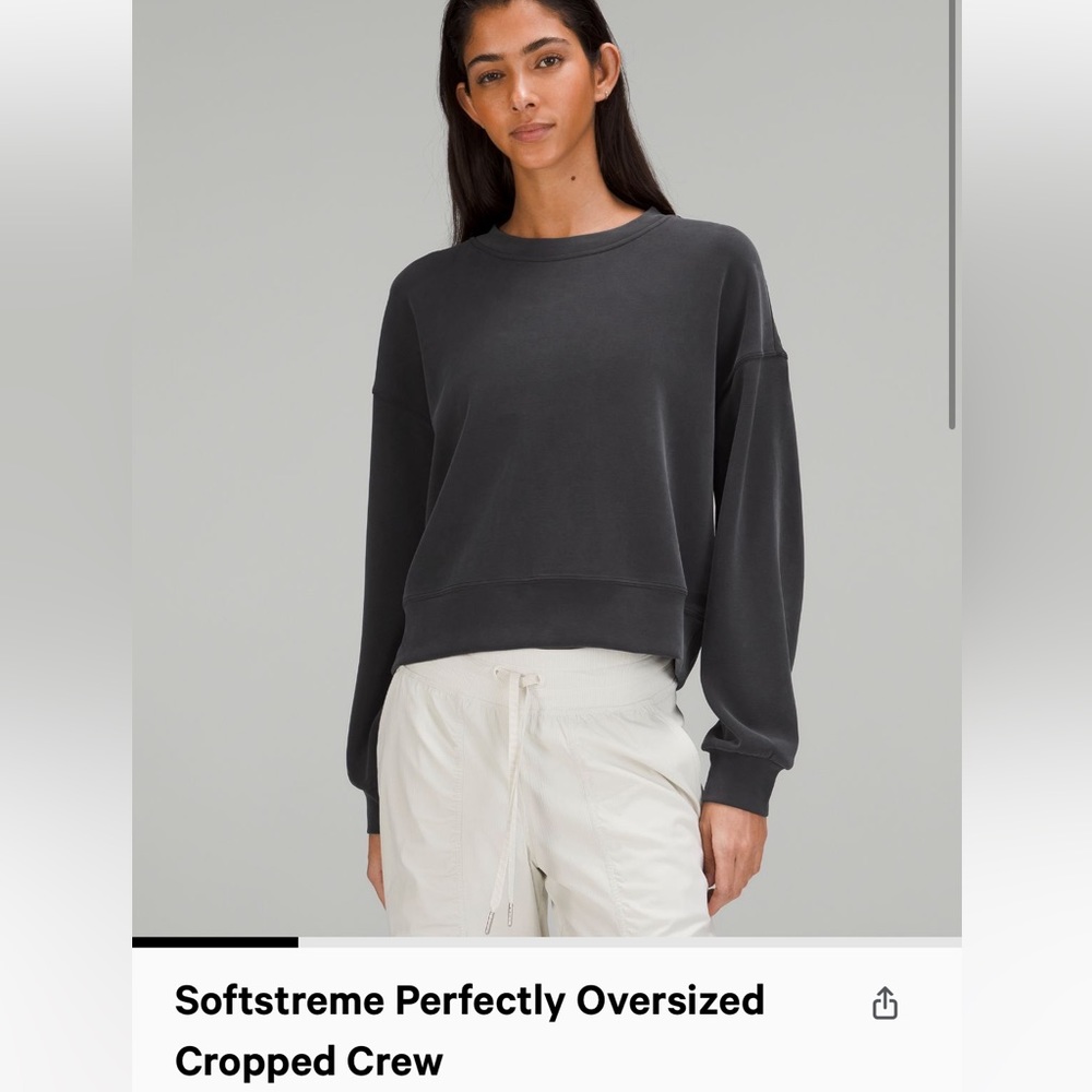 Lululemon perfectly oversized cropped crew